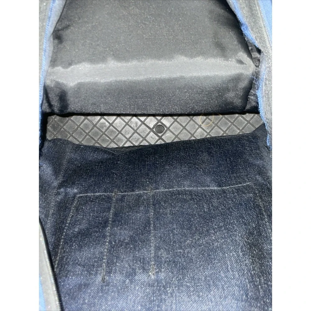 Vintage 90's Retro Jansport Thick Rubber‎ Tire Bottom Backpack Blue 16